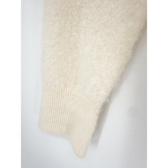 White + Warren Cashmere Crewneck Cream Crew Neck Sweater L - Picture 5 of 11